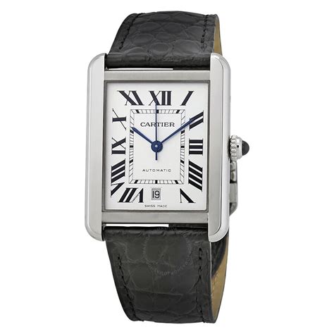 used cartier men's tank watch